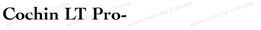 Cochin LT Pro字体转换